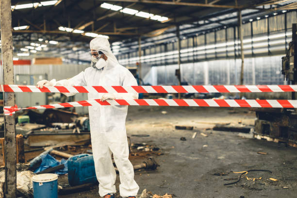 Professional Biohazard Cleanup technician working in Ben Bolt, TX